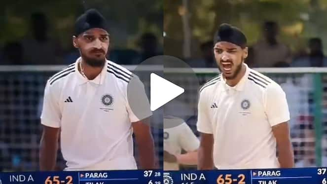 [Watch] Arshdeep Singh Hurls Abuses At Riyan Parag After Dismissing Him In Duleep Trophy